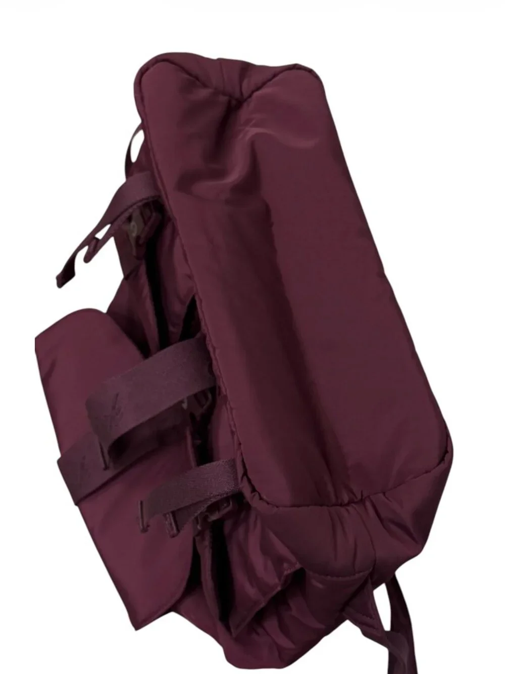 PINK Victoria's Secret Cargo Utility Backpack Carry All Burgundy Campus